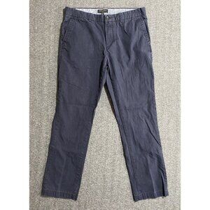 Banana Republic Fulton Skinny Fit Chino Pants Men  Blue Geometric Size 33/32
